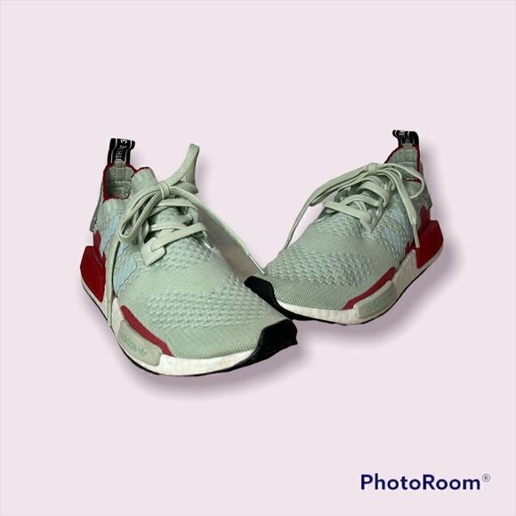 Adidas Ultraboost Boost Green Red Stretch Shoes - Picture 4 of 4